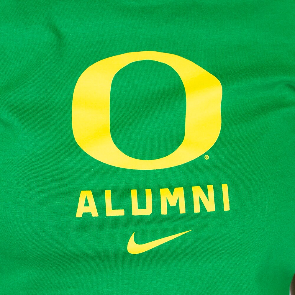 Classic Oregon O, Nike, Green, Crew Neck, Cotton, Women, Alumni, T-Shirt, 927950